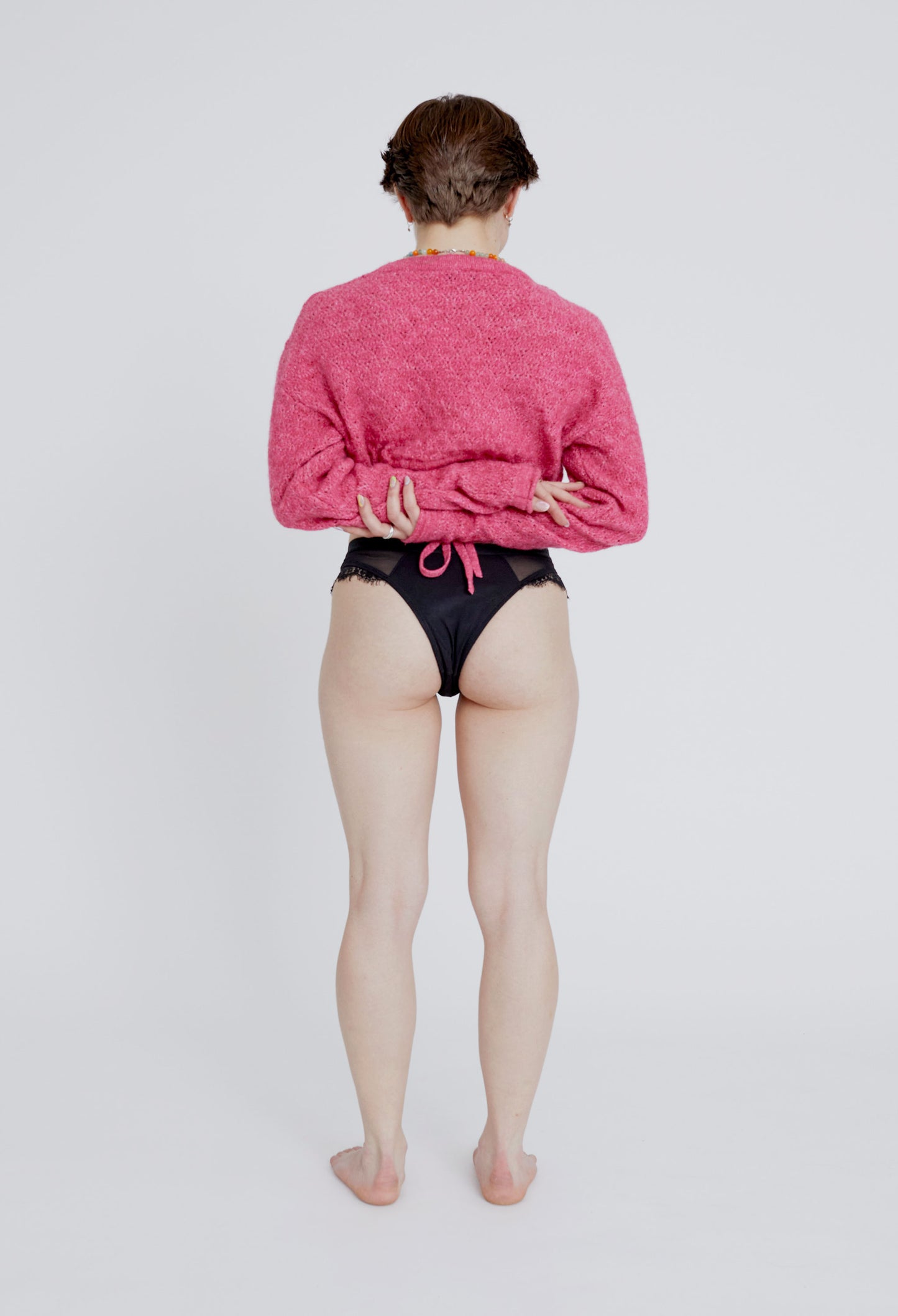 Josephine Lace Thong Black