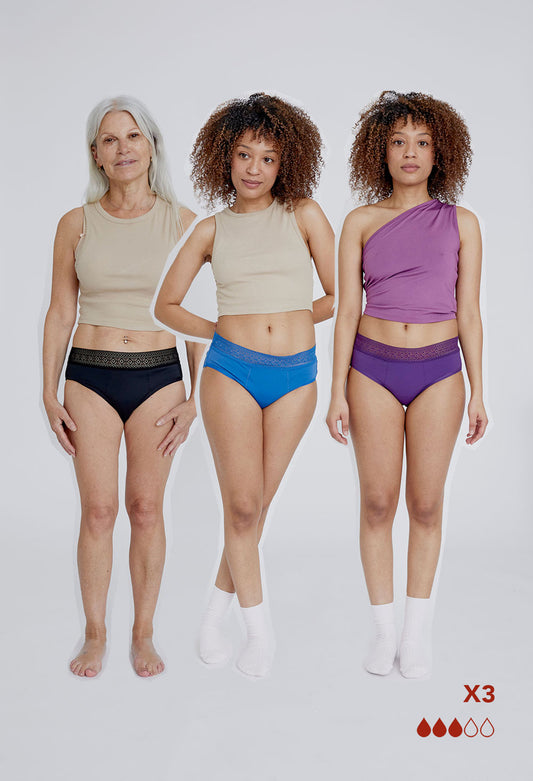 Colette Mid Brief 3 Pack