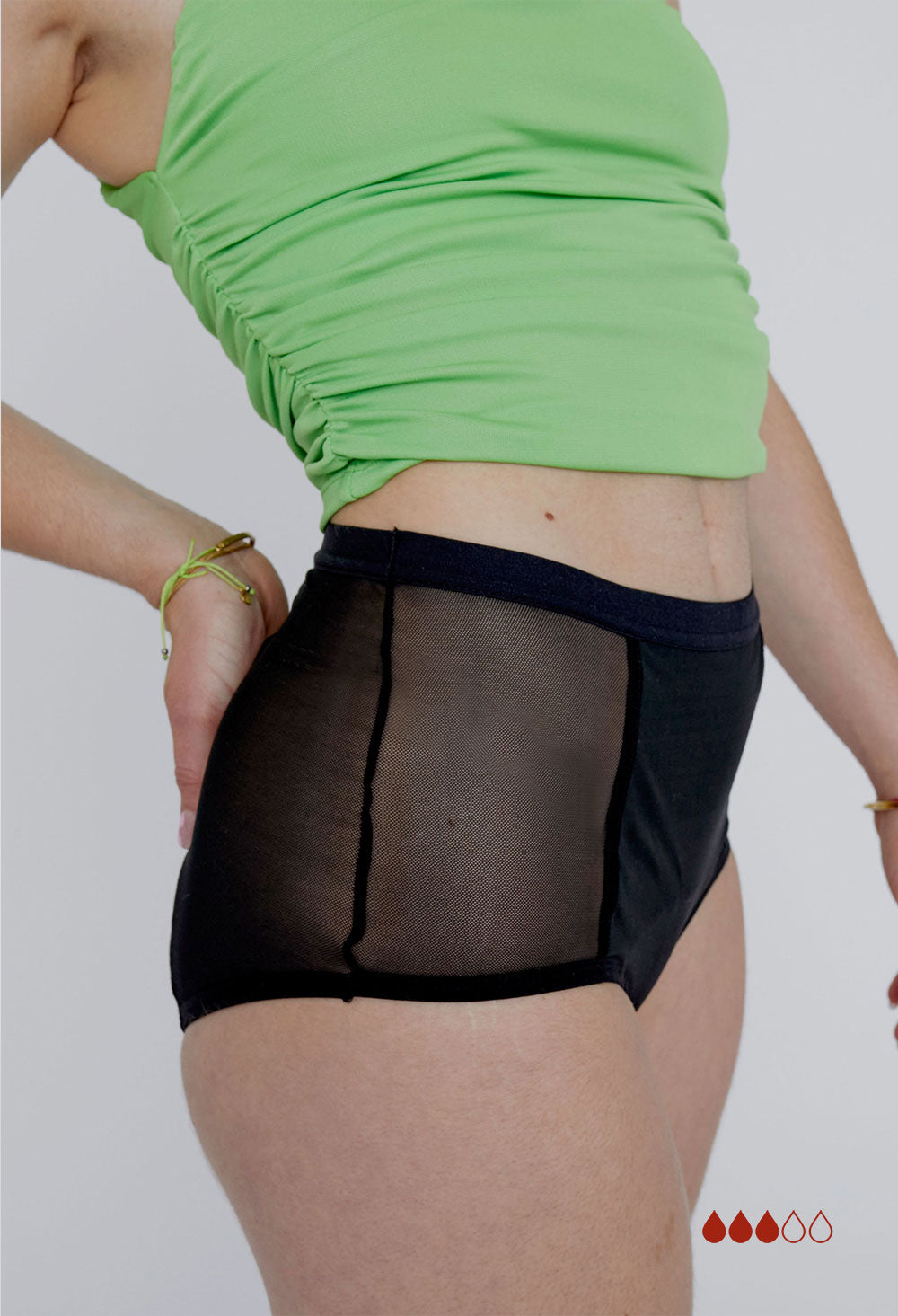 Emmeline High Waist Brief Black